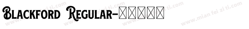 Blackford Regular字体转换